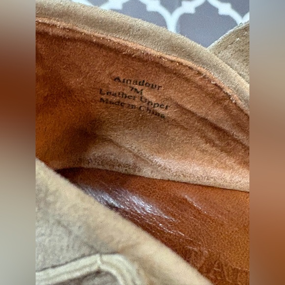 L'Amour Des Pieds Amadour Mary Jane platform Velcro sandal in taupe suede - Picture 9 of 9